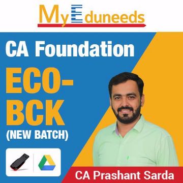 Picture of CA Foundation ( New Batch) Eco- BCK By CA Prashant Sarda