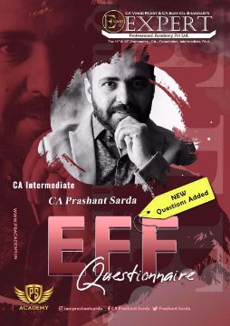 Picture of CA Inter EFF Questionnaire Book By CA Prashant Sarda