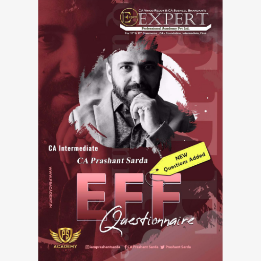 Picture of CA Inter EFF Questionnaire Book By CA Prashant Sarda