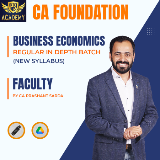 Picture of CA Foundation Business Economics Regular in depth batch New Syllabus By CA Prashant Sarda