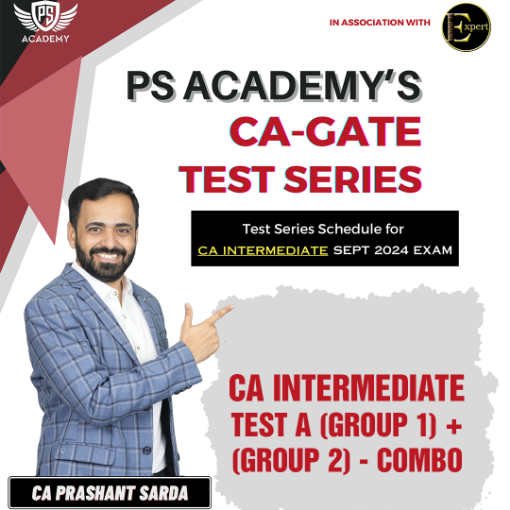 Picture of CA INTERMEDIATE SCHEDULED TEST SERIES - TEST A ( GROUP 1 ) + ( GROUP 2) - COMBO