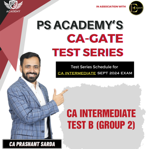 Picture of CA INTERMEDIATE SCHEDULED TEST SERIES - TEST B ( GROUP 2 )