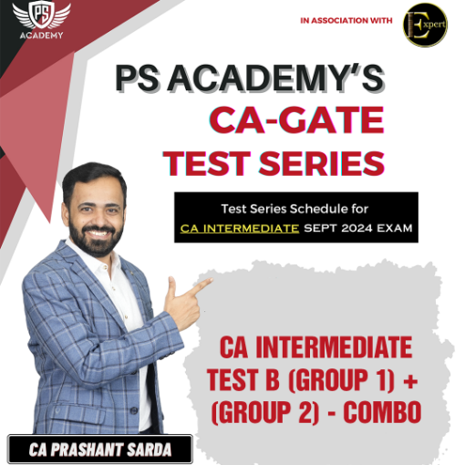 Picture of CA INTERMEDIATE SCHEDULED TEST SERIES - TEST B ( GROUP 1 ) + ( GROUP 2) - COMBO