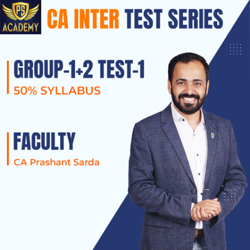 Picture of CA Intermediate Test Series -1 (Group 1 + 2 ) 50% Syllabus