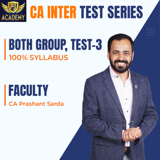 Picture of CA Inter Test Series - both group, Test-3 100% Syllabus