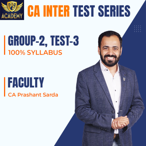 Picture of CA Intermediate Test Series - Group-2, Test-3 100% Syllabus