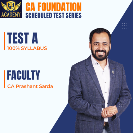 Picture of CA FOUNDATION SCHEDULED TEST SERIES 100% SYLLABUS - TEST A