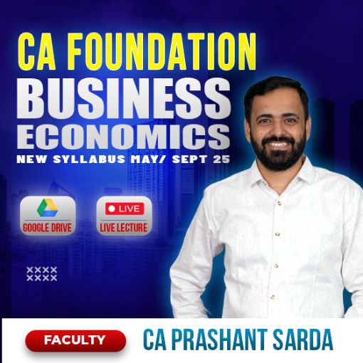 Picture of CA Foundation Business Economics Regular in depth batch New Syllabus By CA Prashant Sarda