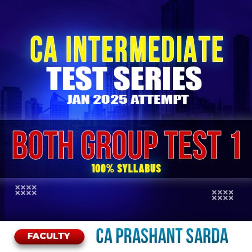 Picture of CA Inter Test Series - both group, Test-1 100% Syllabus