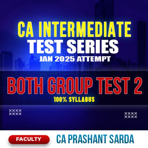 Picture of CA Inter Test Series - both group, Test-2 100% Syllabus