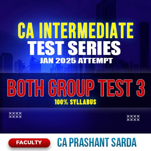 Picture of CA Inter Test Series - both group, Test-3 100% Syllabus