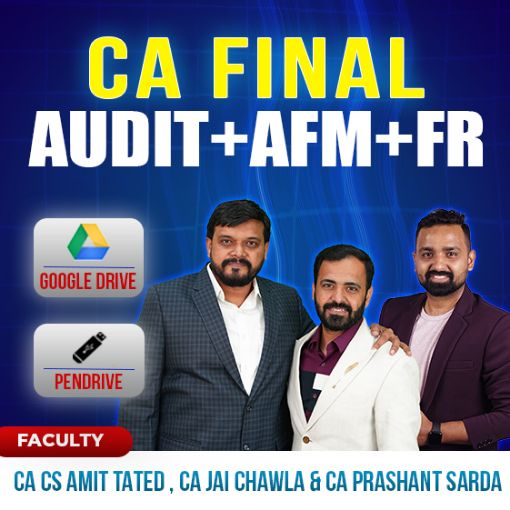 Picture of CA FINAL AFM + FR + AUDIT New Syllabus 