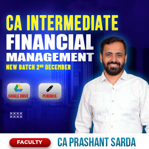 Picture of CA Inter FM regular New batch 1st December By CA Prashant Sarda