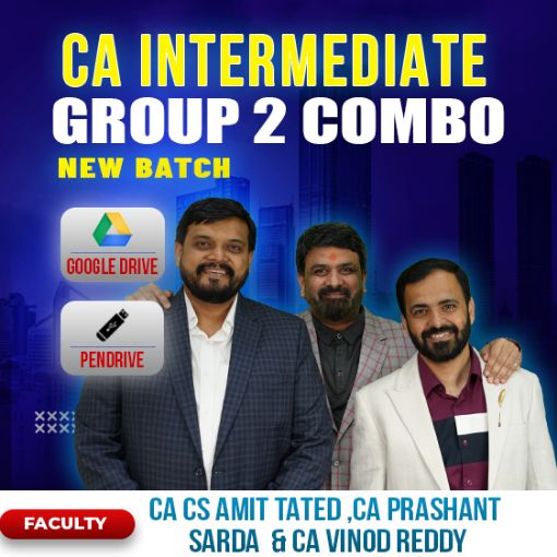 Picture of CA INTERMEDIATE GROUP 2 COMBO COST , AUDIT , FM & SM BY CA Vinod Reddy , CA Amit Tated , CA Prashant Sarda