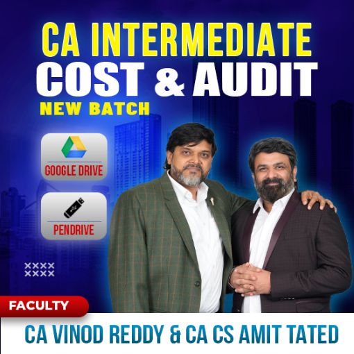 Picture of CA INTERMEDIATE COST & AUDIT BY CA Vinod Reddy , CA Amit Tated 