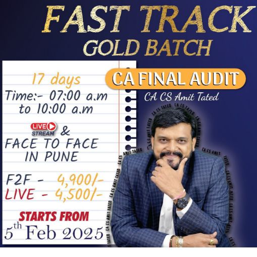 Picture of CA FINAL AUDIT FAST TRACK GOLD BATCH BY CA CS AMIT TATED