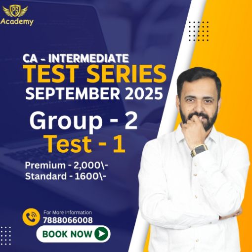 Picture of CA Intermediate Test Series - Group-2, Test-1 100% Syllabus