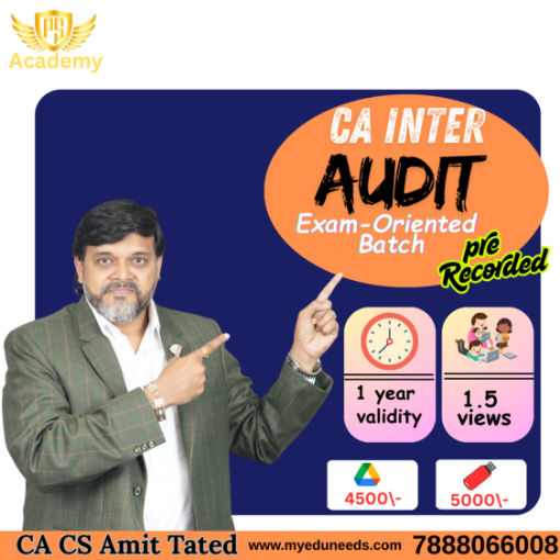 Picture of CA Inter AUDIT New Exam oriented Platinum Batch by CA Amit Tated