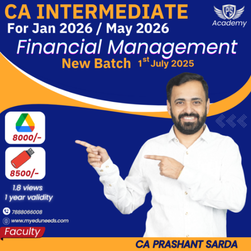 Picture of CA Intermediate Financial management - By CA Prashant Sarda