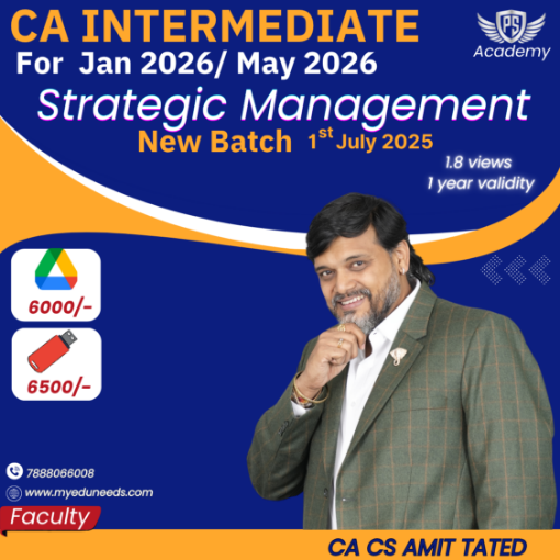 Picture of CA Intermediate  Strategic management - BY CA CS Amit Tated