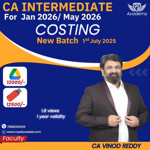 Picture of CA Intermediate Costing- By CA Vinod Reddy