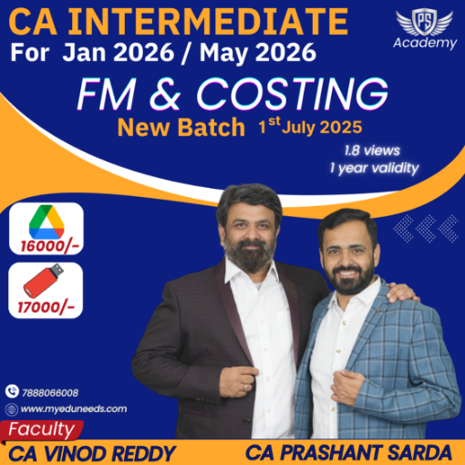 Picture of COMBO FM+COSTING-By CA Prashant Sarda & CA Vinod Reddy