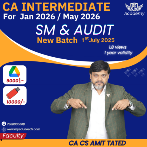 Picture of COMBO AUDIT + SM - By  CA CS AMIT TATED (NEW SYLLABUS)