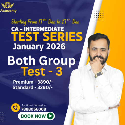 Picture of CA Inter Test Series - both group, Test-3 100% Syllabus