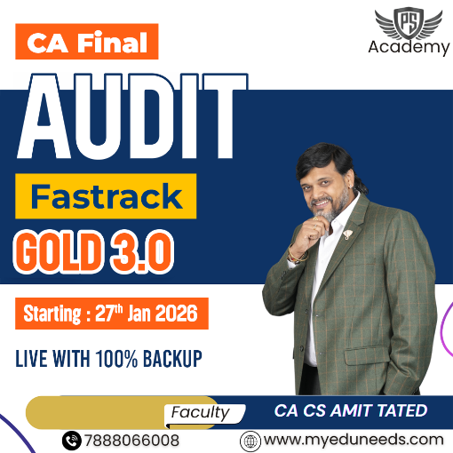 Picture of CA Final Audit Gold 3.0 Batch By CA CS Amit Tated